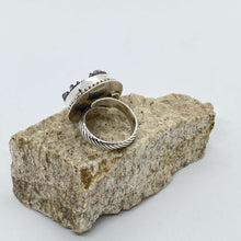 Load image into Gallery viewer, Round Raw Amethyst Ring-  One of a kind custom Order Available/ Made to order