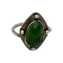 Load image into Gallery viewer, Serpentine Serenity: Handcrafted Sterling Silver Adjustable Ring