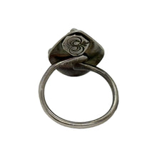Load image into Gallery viewer, Serpentine Serenity: Handcrafted Sterling Silver Adjustable Ring