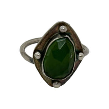 Load image into Gallery viewer, Serpentine Serenity: Handcrafted Sterling Silver Adjustable Ring