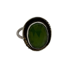 Load image into Gallery viewer, Serpentine Serenity: Handcrafted Sterling Silver Ring with Adjustable Size