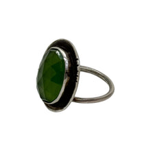Load image into Gallery viewer, Serpentine Serenity: Handcrafted Sterling Silver Ring with Adjustable Size
