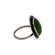 Load image into Gallery viewer, Serpentine Serenity: Handcrafted Sterling Silver Ring with Adjustable Size