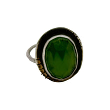 Load image into Gallery viewer, Serpentine Serenity: Handcrafted Sterling Silver Ring with Adjustable Size