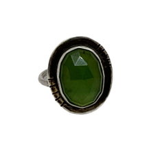 Load image into Gallery viewer, Serpentine Serenity: Handcrafted Sterling Silver Ring with Adjustable Size