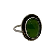 Load image into Gallery viewer, Serpentine Serenity: Handcrafted Sterling Silver Ring with Adjustable Size