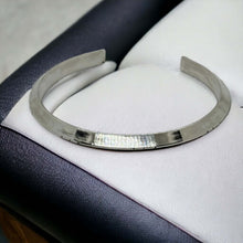 Load image into Gallery viewer, Modern Edge: Handcrafted Triangle Sterling Silver Cuff