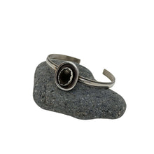 Load image into Gallery viewer, Elegance Defined: Handcrafted Sterling Silver Cuff with Black Onyx Stone