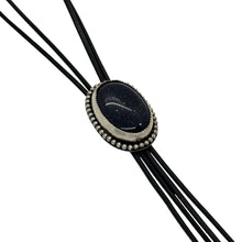 Load image into Gallery viewer, Blue Goldstone Bolo Tie