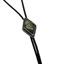 Load image into Gallery viewer, Labradorite Bolo Tie