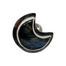Load image into Gallery viewer, Custom Moon Labradorite Ring | Sterling Silver