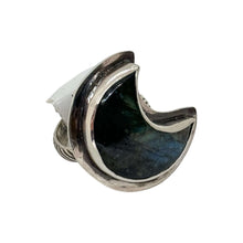 Load image into Gallery viewer, Custom Moon Labradorite Ring | Sterling Silver