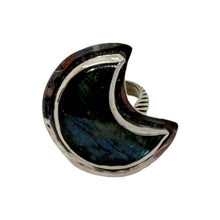 Load image into Gallery viewer, Custom Moon Labradorite Ring | Sterling Silver