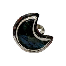 Load image into Gallery viewer, Custom Moon Labradorite Ring | Sterling Silver