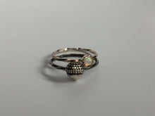 Load image into Gallery viewer, Chubby Acorn Stacking Ring. Sterling silver stacker jewelry mix and match. Forest woodland jewelry.