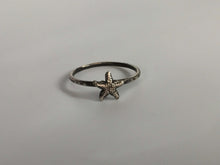 Load image into Gallery viewer, Starfish Stacking Ring. Sterling silver stacker jewelry mix and match. Sea star ocean jewelry.