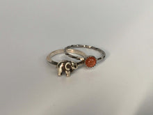 Load image into Gallery viewer, Elephant Stacking Ring. Sterling silver stacker jewelry mix and match. Good luck symbol jewelry.