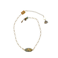 Load image into Gallery viewer, Labradorite Elephant Wire Wrapped Necklace | 14K Gold Filled