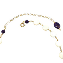 Load image into Gallery viewer, Golden Labradorite Shell Bead Necklace