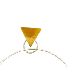 Load image into Gallery viewer, Handcrafted Tiger's Eye Earrings | Brass
