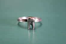Load image into Gallery viewer, Tooth Stacker sz 5.5 RTS. Sterling silver molar ring.