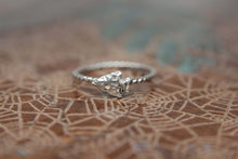 Load image into Gallery viewer, Arrowhead Stacking Ring. Sterling silver arrowhead ring. Aim straight arrow ring.