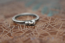 Load image into Gallery viewer, Prize Fighter Stacking Ring. Sterling silver boxing glove ring. Strong female jewelry. Fierce female feminist ring.