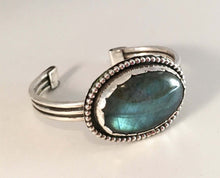 Load image into Gallery viewer, Labradorite Cuff | Sterling Silver