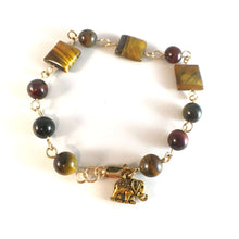 Load image into Gallery viewer, Tiger's Eye Protection Bracelet | 14K Gold Filled