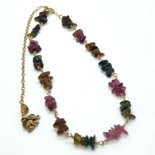 Load image into Gallery viewer, Watermelon Tourmaline Necklace | 14K Gold Filled