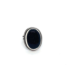 Load image into Gallery viewer, Blue Goldstone Ring | Sterling Silver