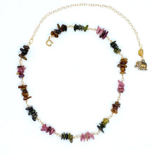 Load image into Gallery viewer, Watermelon Tourmaline Necklace | 14K Gold Filled