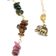 Load image into Gallery viewer, Watermelon Tourmaline Necklace | 14K Gold Filled