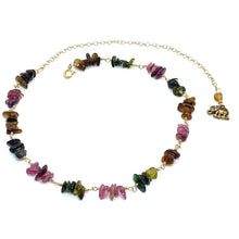 Load image into Gallery viewer, Watermelon Tourmaline Necklace | 14K Gold Filled