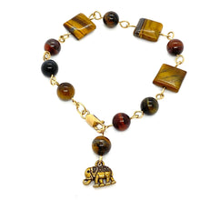 Load image into Gallery viewer, Tiger's Eye Protection Bracelet | 14K Gold Filled