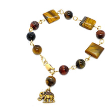 Load image into Gallery viewer, Tiger's Eye Protection Bracelet | 14K Gold Filled