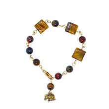 Load image into Gallery viewer, Tiger's Eye Protection Bracelet | 14K Gold Filled