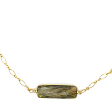 Load image into Gallery viewer, Labradorite Necklace with Elephant Charm | 14K Gold Filled