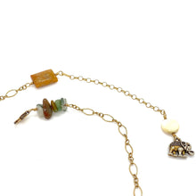 Load image into Gallery viewer, Labradorite Elephant Wire Wrapped Necklace | 14K Gold Filled