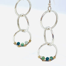Load image into Gallery viewer, Triple Circle Earrings | Sterling Silver & 14K Gold Filled
