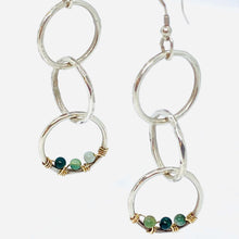 Load image into Gallery viewer, Triple Circle Earrings | Sterling Silver & 14K Gold Filled