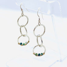 Load image into Gallery viewer, Triple Circle Earrings | Sterling Silver & 14K Gold Filled