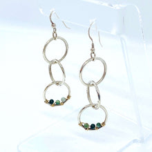 Load image into Gallery viewer, Triple Circle Earrings | Sterling Silver & 14K Gold Filled