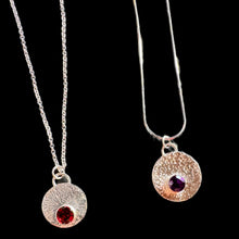 Load image into Gallery viewer, Tube Set Gemstone Pendant - Glendale Private Studio
