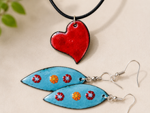Load image into Gallery viewer, Enamel Jewelry Workshop: Create Earrings or a Pendant

