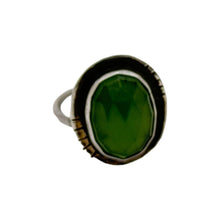 Load image into Gallery viewer, Serpentine Serenity: Handcrafted Sterling Silver Ring with Adjustable Size
