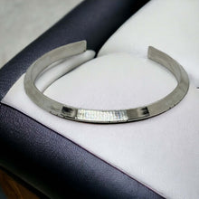 Load image into Gallery viewer, Modern Edge: Handcrafted Triangle Sterling Silver Cuff

