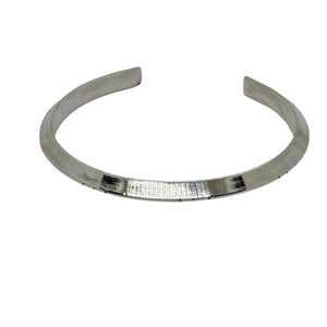 Modern Edge: Handcrafted Triangle Sterling Silver Cuff