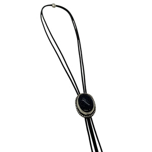 Blue Goldstone Bolo Tie