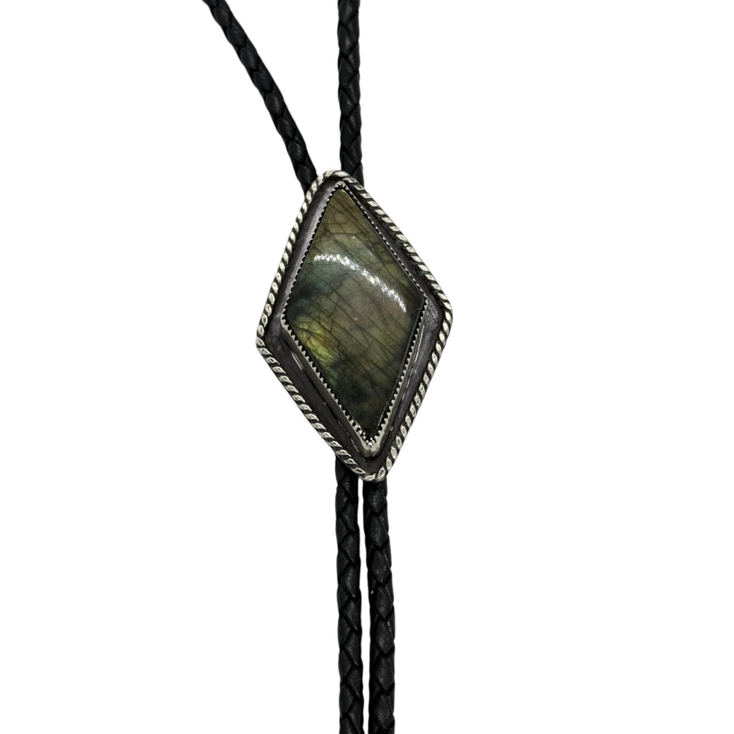 Labradorite Bolo Tie